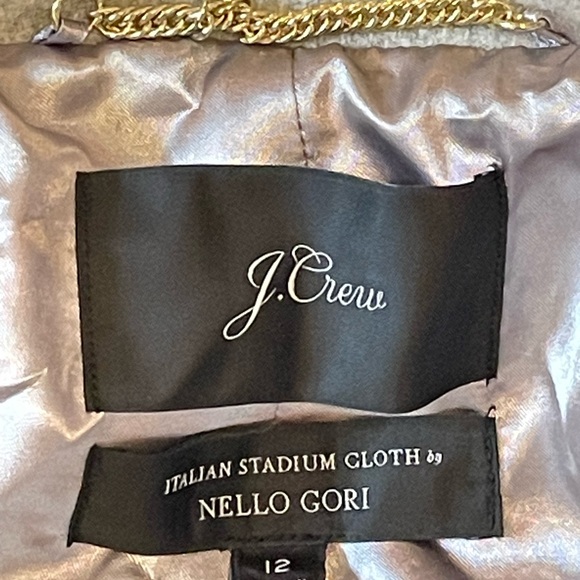 J. Crew Cocoon coat in Italian stadium-cloth wool blend warm cozy black label - Picture 10 of 10